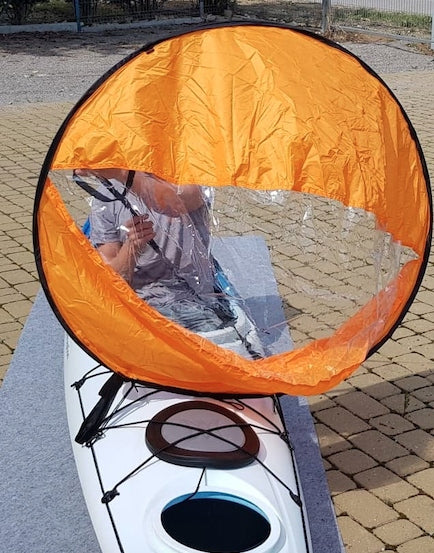 SAIL FOR KAYAK PONTOON SUPA FOR KAYAKING WIND NYLON Model Żagiel zielony