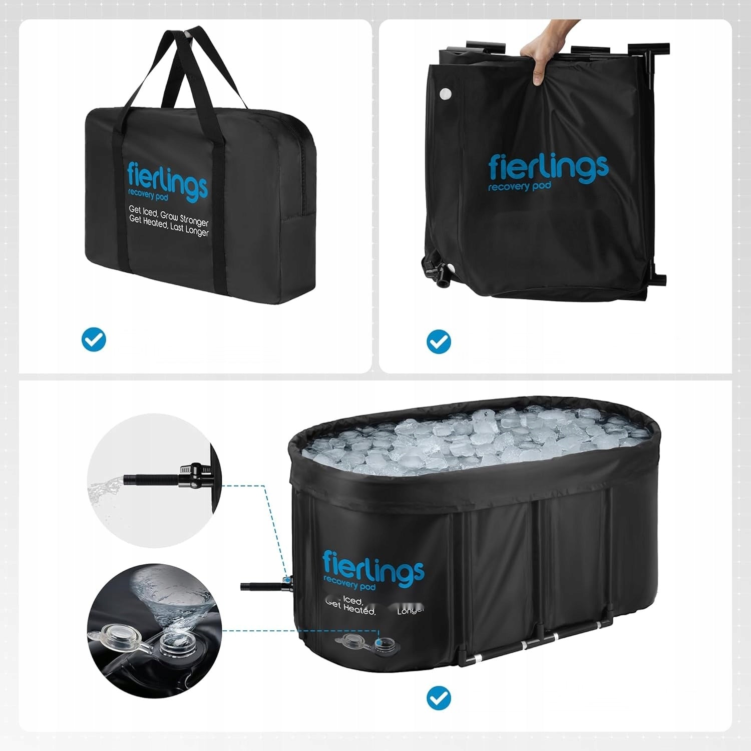 SAILING TUB PORTABLE OVAL 120 CM 320L ICE FOR REGENERATION Kind other