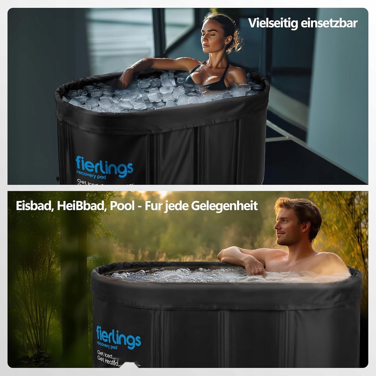 SAILING TUB PORTABLE OVAL 120 CM 320L ICE FOR REGENERATION Length 120 cm