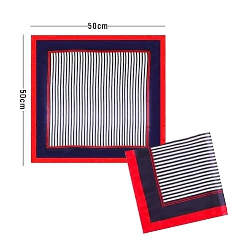 SAILOR SCARF SQUARE 50X50 CM STRIPES SILK WOMAN MAN 2 PCS Manufacturer code SWC5908807043549