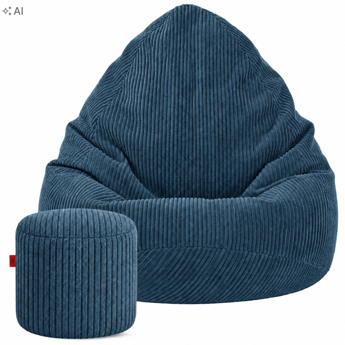 SAKO BAG POUF PREMIUM CORDUROY CRONEN SOFT SUPER STRONG COMFORTABLE + FREEBIE