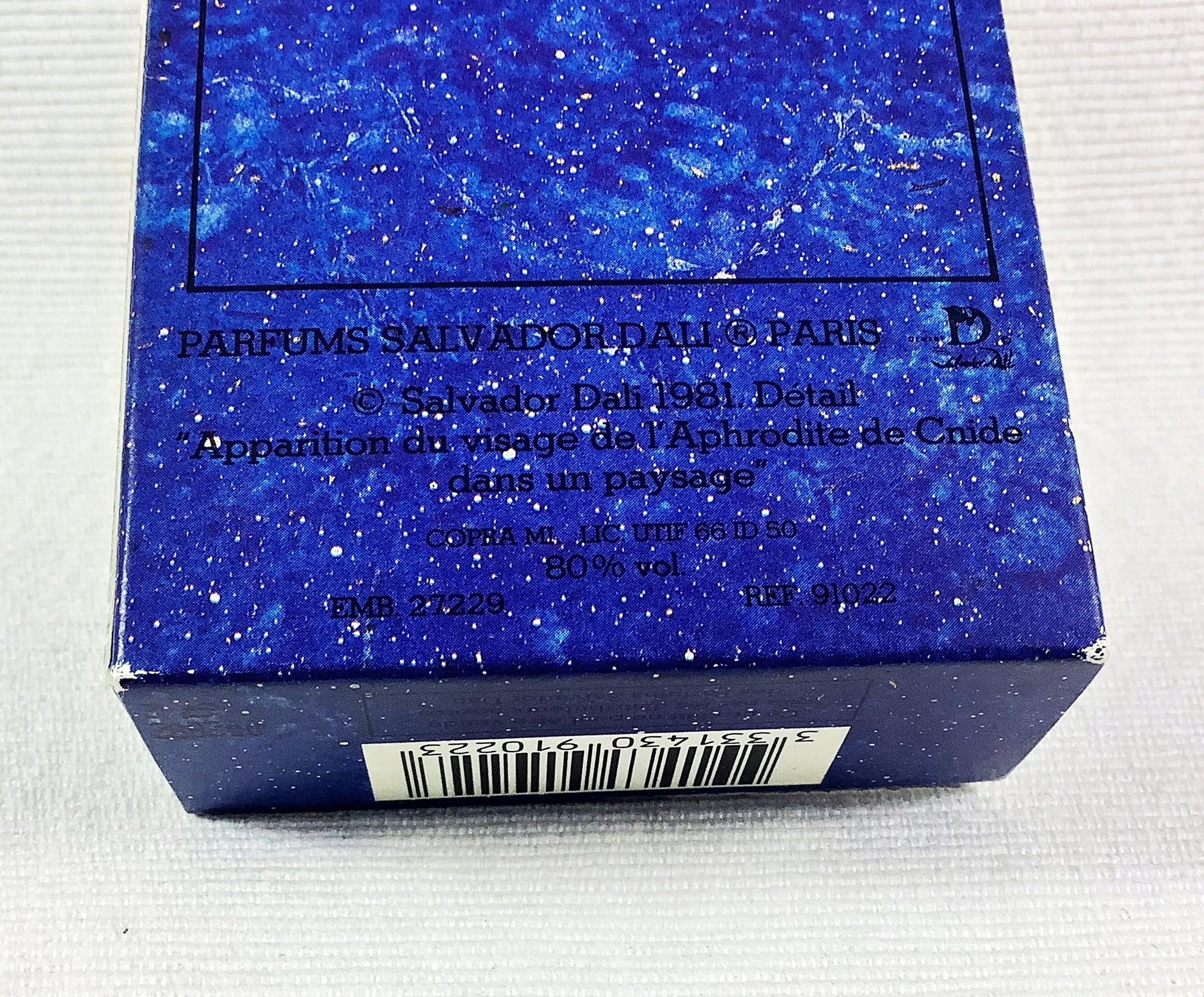 SALVADOR DALI SALVADOR 50 ML EAU DE TOILETTE SPLASH VERY EARLY UNIQUE Manufacturer code 3331430910223
