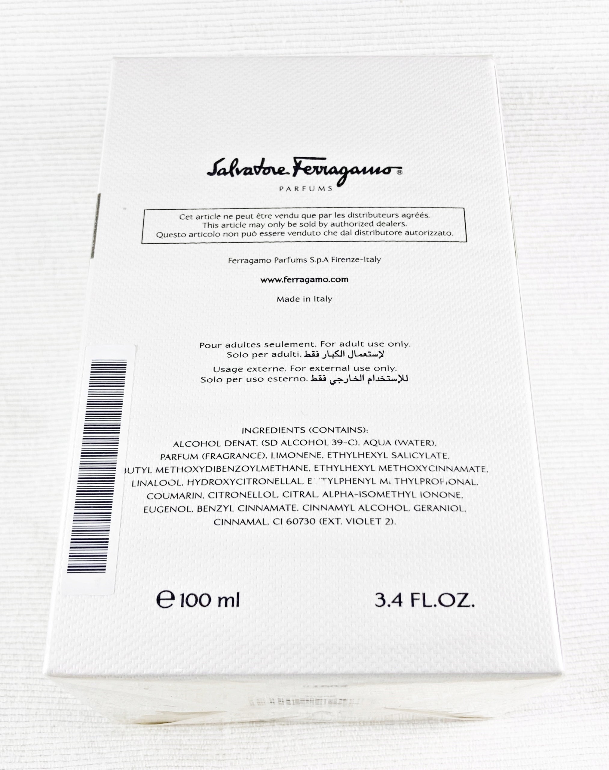 SALVATORE FERRAGAMO ATTIMO POUR HOMME 100 ML EDT Manufacturer code 8034097951077