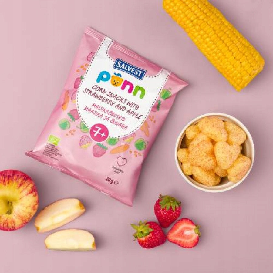 SALVEST PÕNN BIO Strawberry Crisps for Children 20 g Medical device no