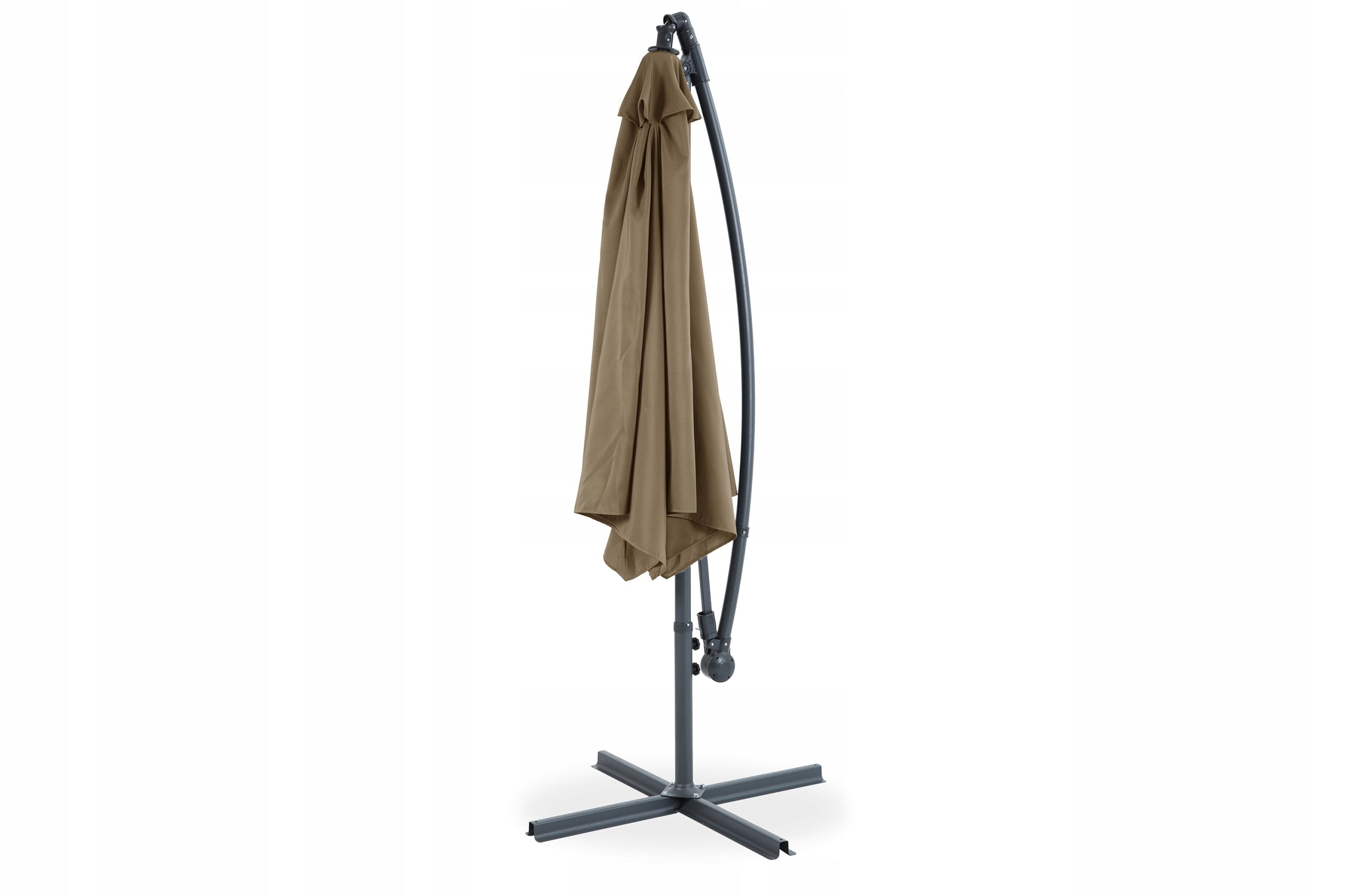 SAMBA SIDE Garden UMBRELLA with Taupe Boom 300cm for Terrace SOLID Diameter/width 300 cm