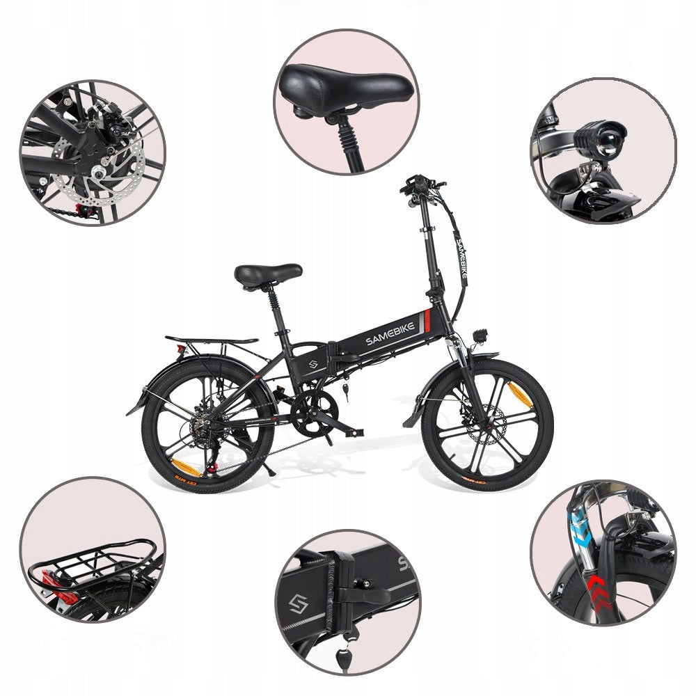 SAMEBIKE 20LVXD30-II Folding City Electric Vehicle 250W 48V80KM 20" Folding Maximum rated power electric bike (under 250W)