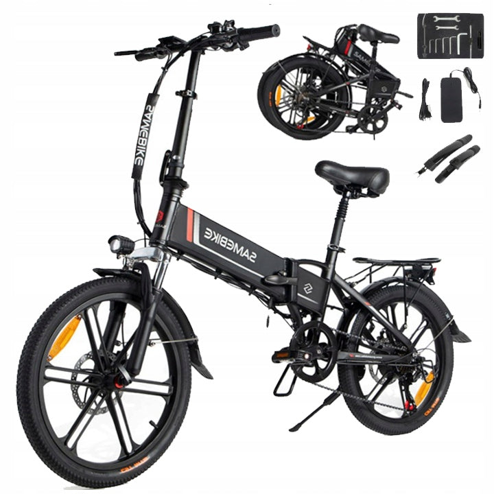 SAMEBIKE 20LVXD30-II Folding City Electric Vehicle 250W 48V80KM 20" Folding Packaging status original
