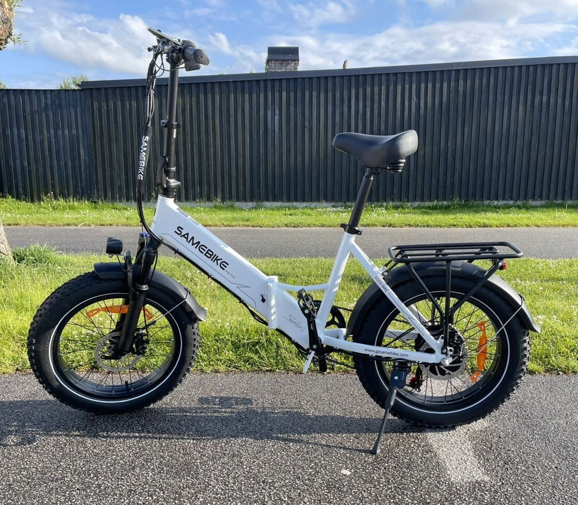 SAMEBIKE LOTDM200-II Electric City Bike 48V 13AH 80KM 20" NFC Pannier Bag Brand Samebike