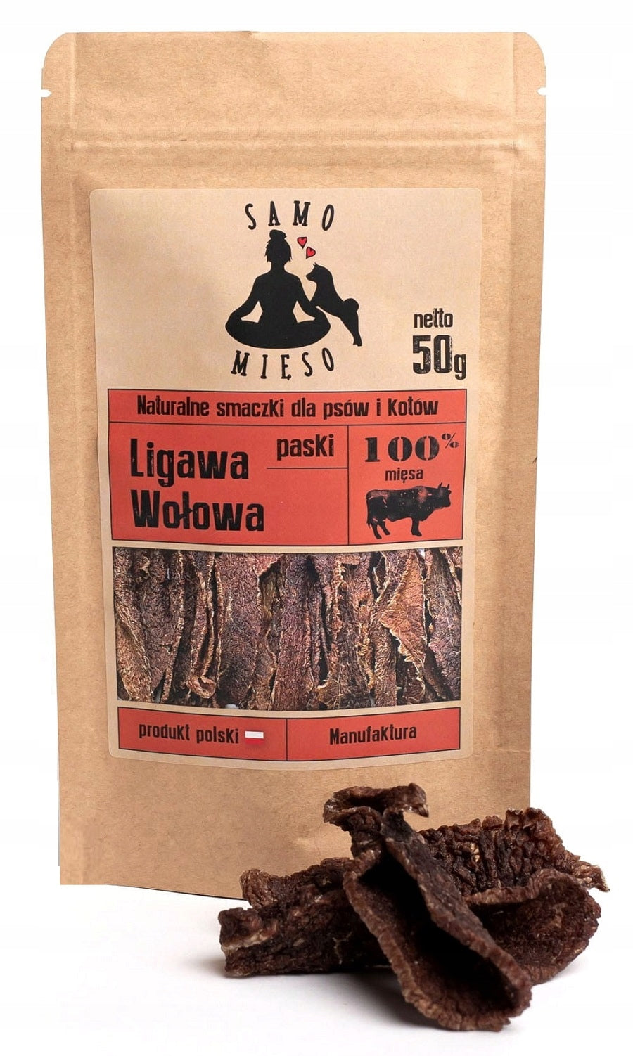 SAMO MIĘSO DELICACIES BEEF LIGAVE STRIPS 50 G.