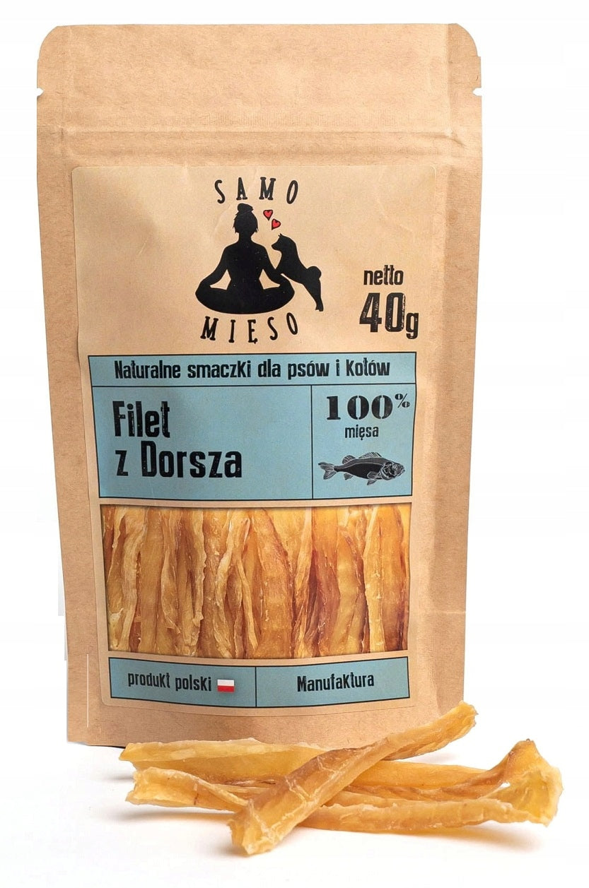 SAMO MIĘSO NATURAL DELICACIES COD FILLET 40G.