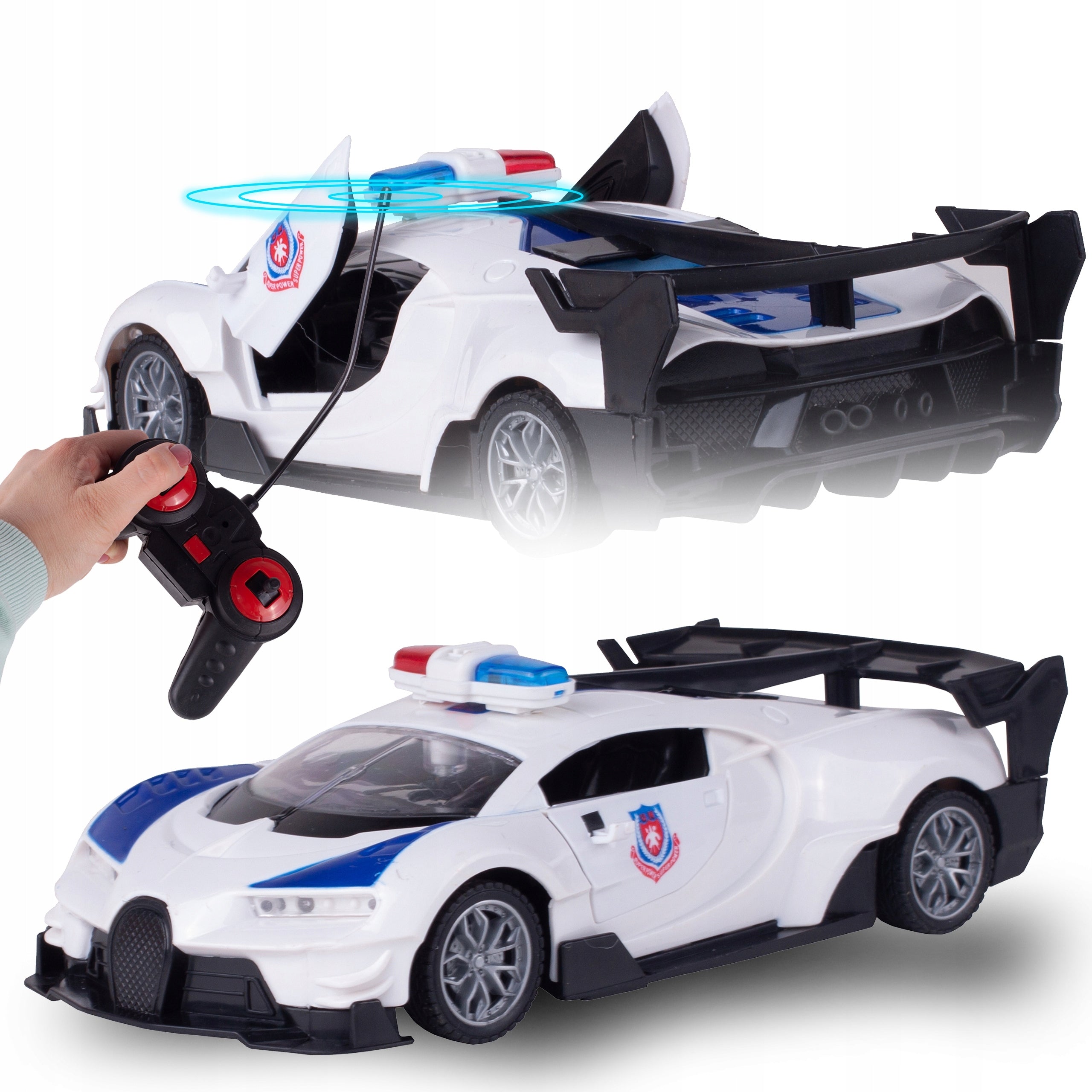 Kinder-Polizeiauto mit Sound- und Lichteffekten 