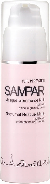 Naktinė kaukė mišriai ir riebiai veido odai Sampar Pure Perfection, 30 ml