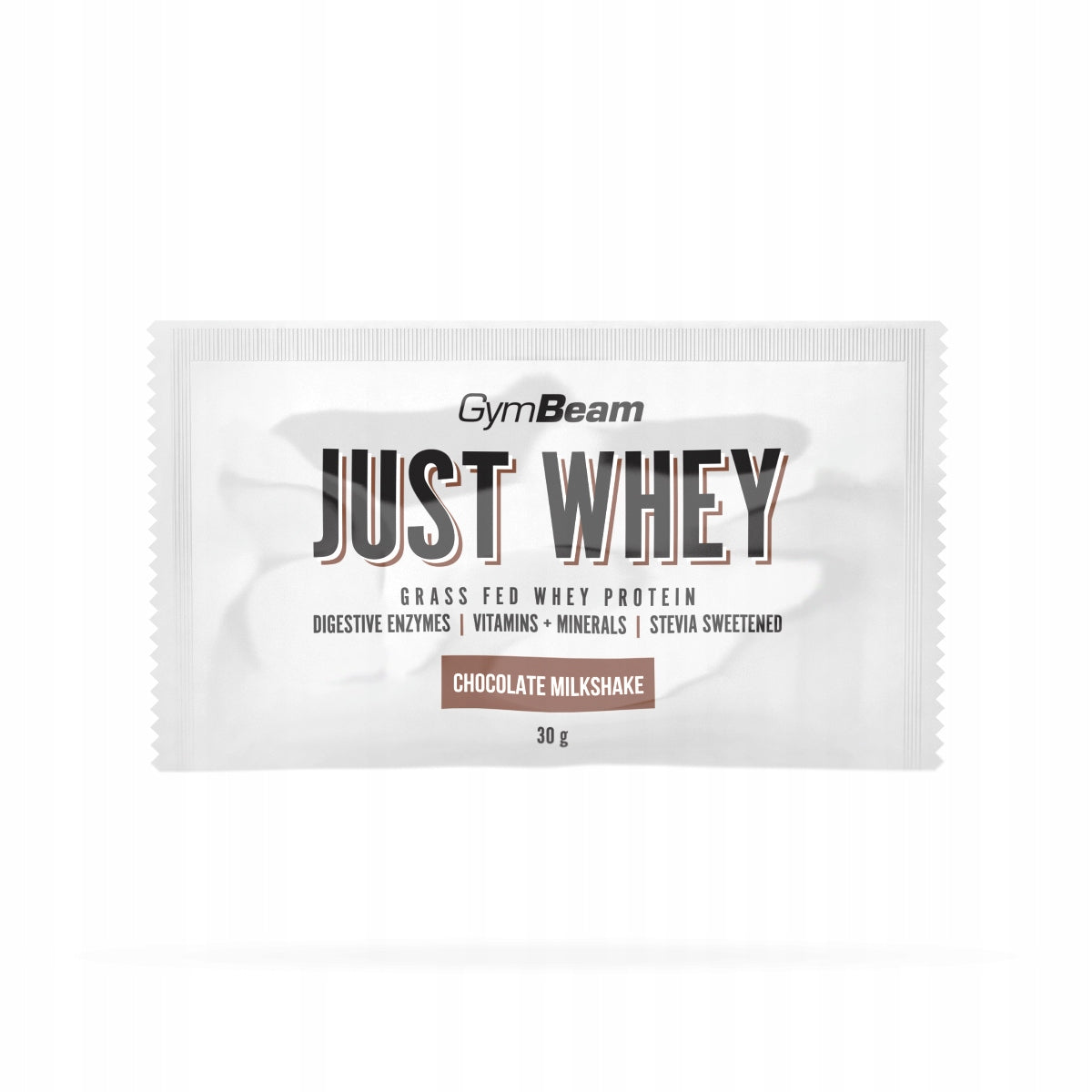 SAMPLE JUST WHEY PROTEIN MUSCLES CONDITIONER - GymBeam 30g chocolate smoothie