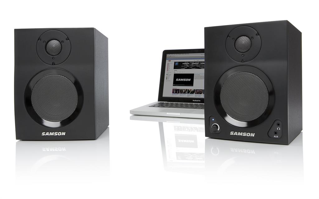 SAMSON MediaOne BT4 Bluetooth pair of active B142 15e studio monitors