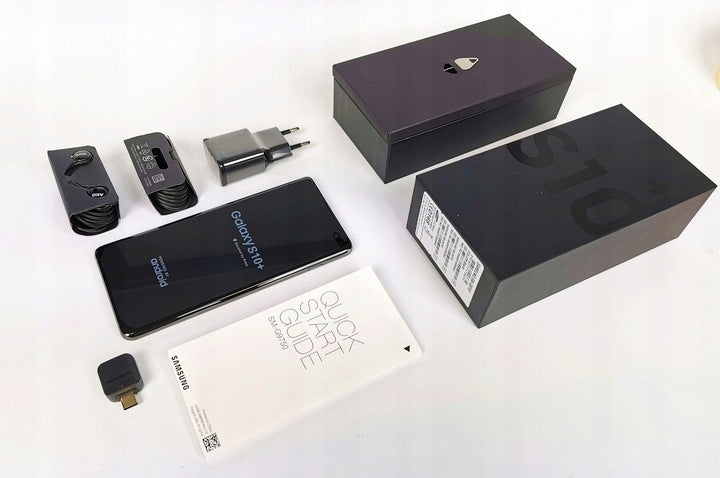 SAMSUNG GALAXY S10 PLUS 8GB 512GB FILMS Charger included no
