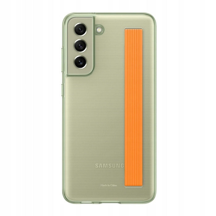 "Samsung" skaidrus dirželio dangtelis "Galaxy S21 FE" alyvuogių žalia EF-XG990CMEGWW