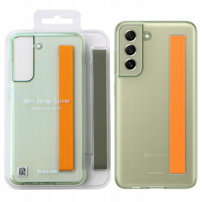 Samsung Clear Strap Cover für Galaxy S21 FE Olivgrün EF-XG990CMEGWW 