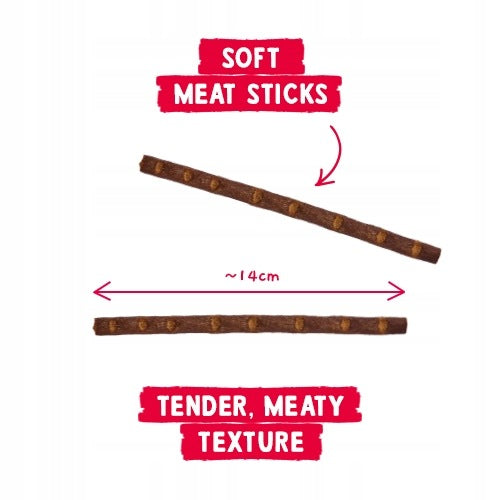 SANABELLE MEAT STICKS SOFT KABANOSY CAT TREAT SALMON TROUT Packaging status original