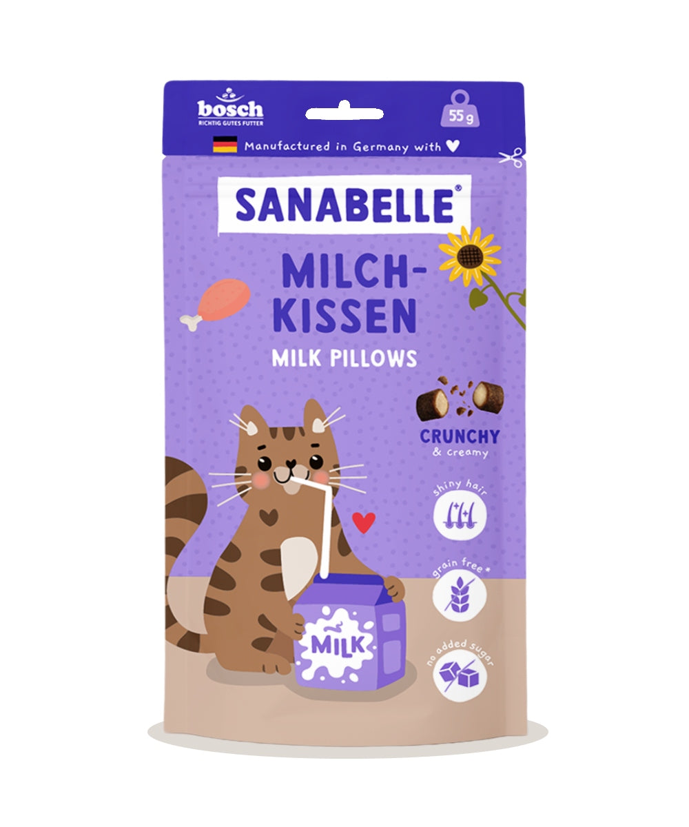 SANABELLE MILK PILLOWS CRUNCHY CAT TREAT WITH MILK FILLING