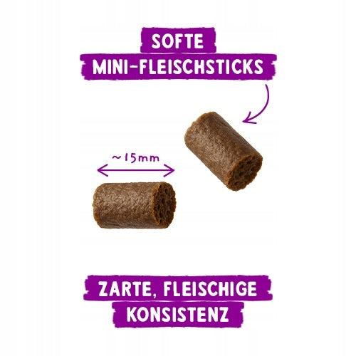 SANABELLE MINI MEAT STICKS SOFT KABANOSY DUCK CAT TREAT AND WITHOUT Packaging status original