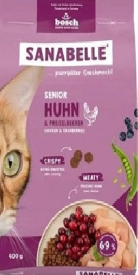 SANABELLE Senior Chicken Dry Food for Adults and Older Cats 400g