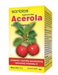 SANBIOS ACEROLA VITAMIN C 100 TABL