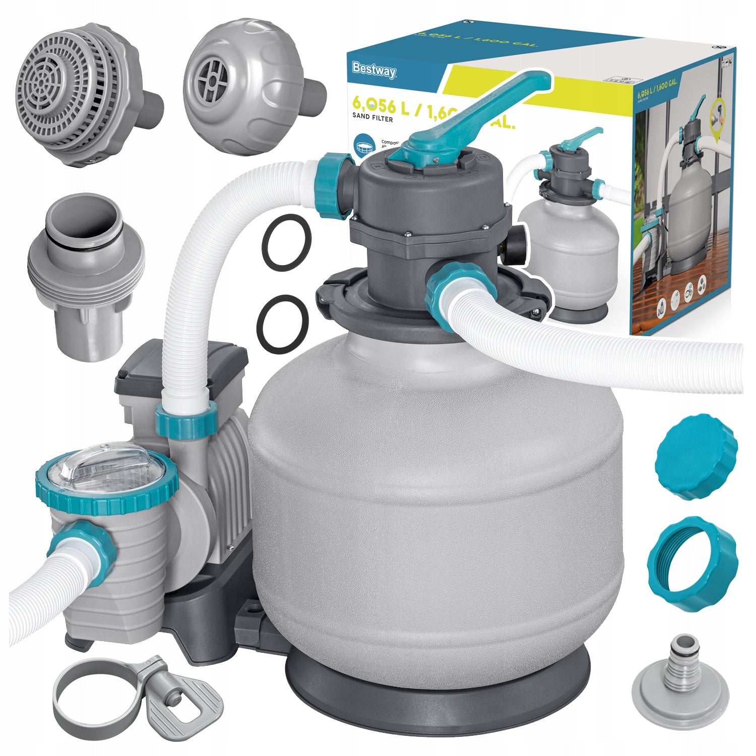 SAND POOL Filter PUMP Pool Filter 6056L/h BESTWAY 58497
