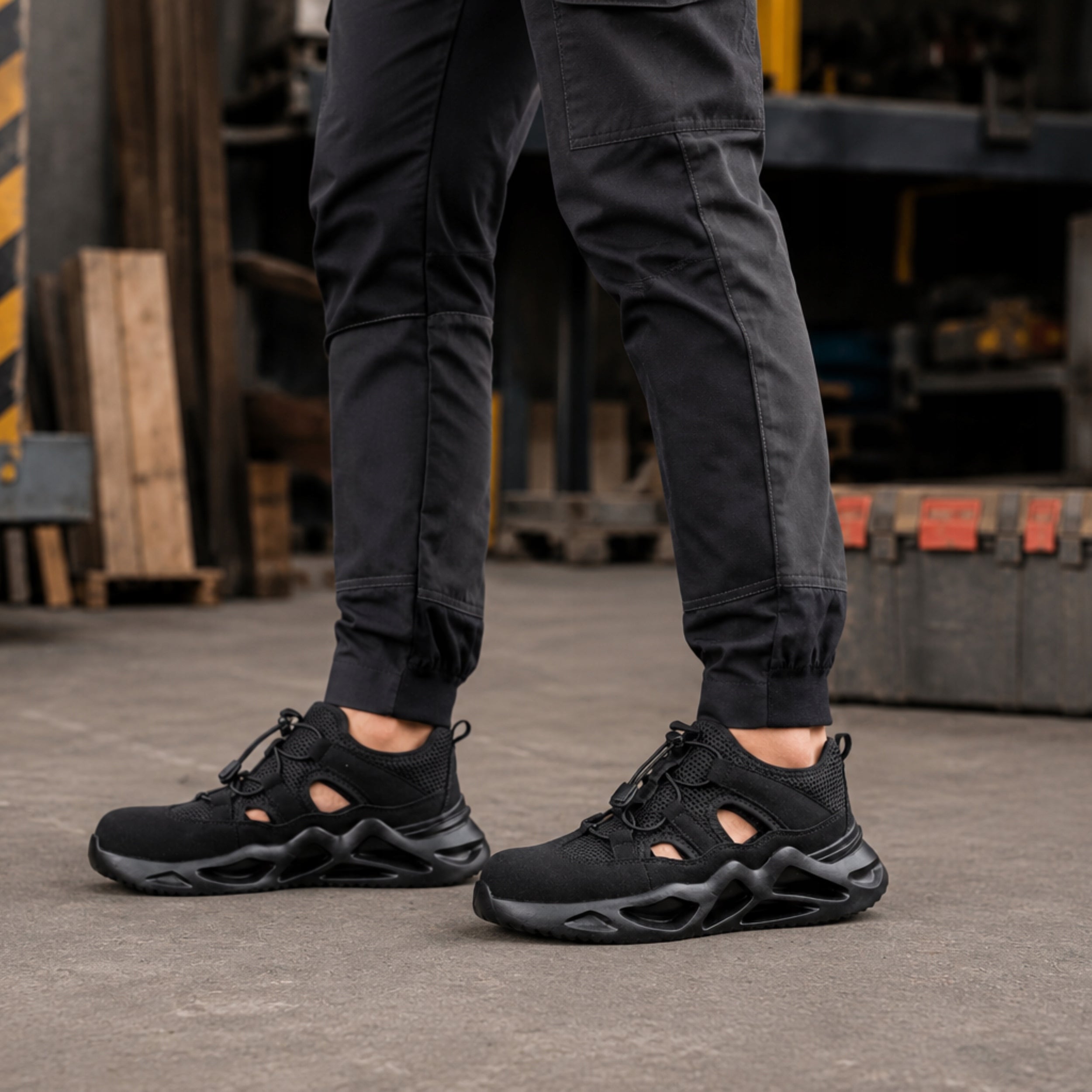SANDALS WORK SHOES for Summer with Composite Toe Health and Safety Lightweight Brand Specto