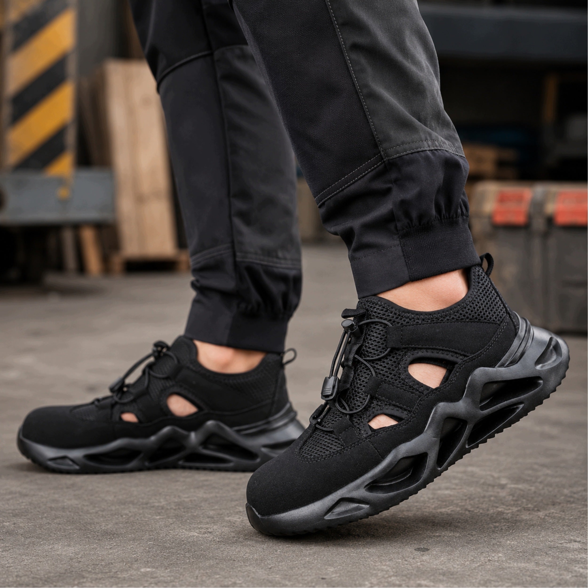 SANDALS WORK SHOES for Summer with Composite Toe Health and Safety Lightweight Manufacturer code Buty robocze męskie damskie sandały BHP