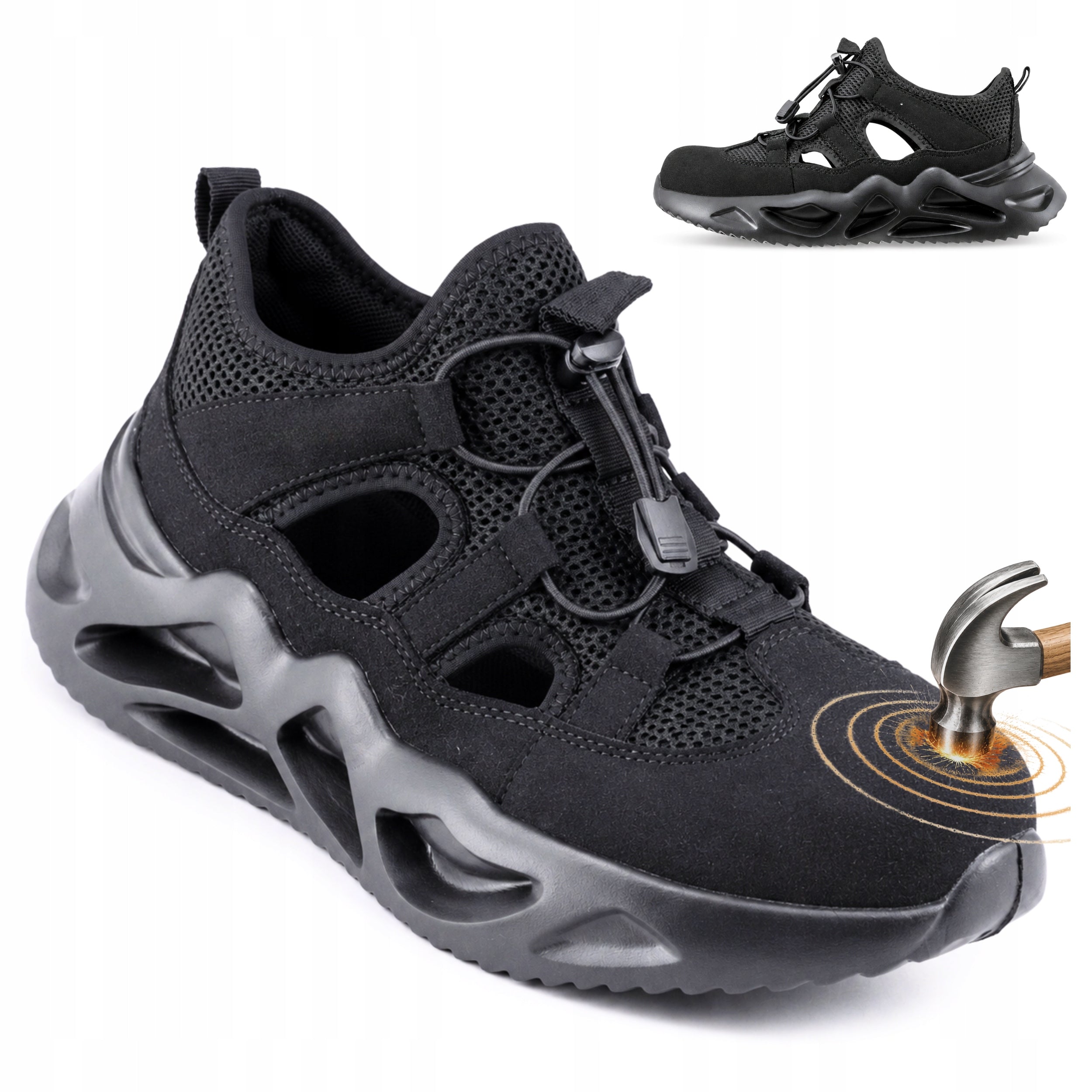 SANDALS WORK SHOES for Summer with Composite Toe Health and Safety Lightweight