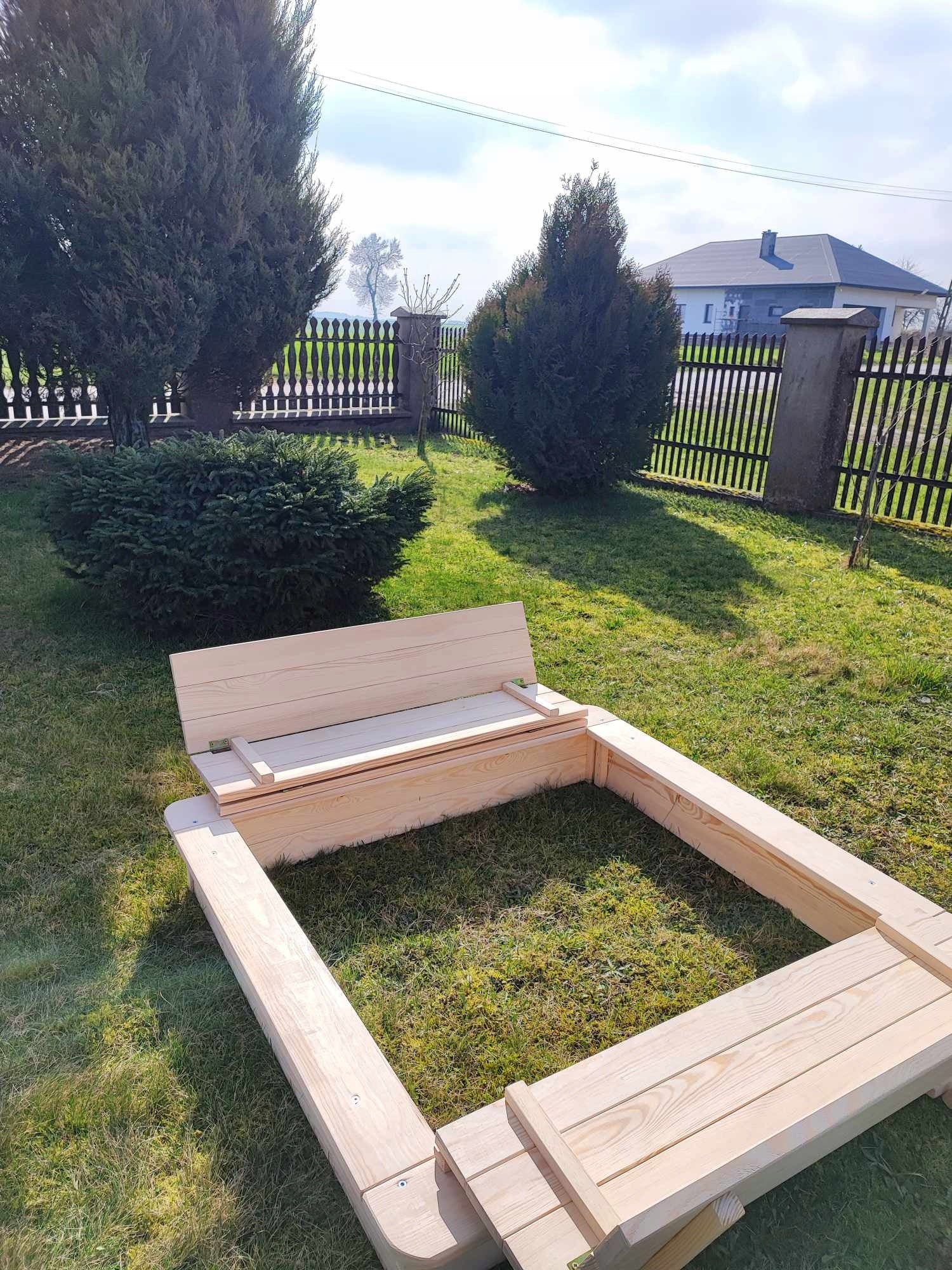 SANDBOX 120*120*23*165-FULL UNPAINTED SPECIES AND SANDBOX Length 120 cm