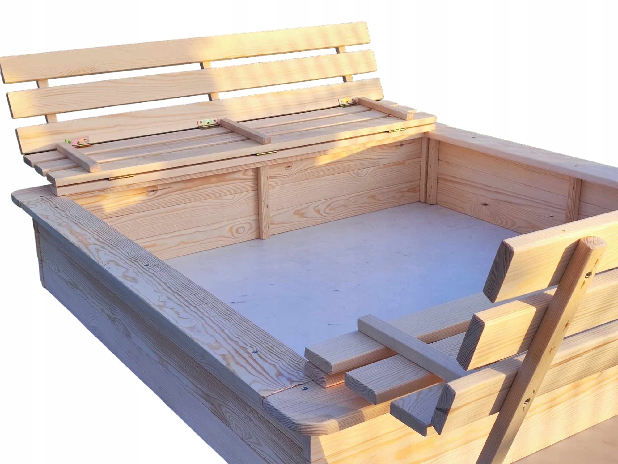 SANDBOX 150*150*30,9*200 UNPAINTED RAW WOOD LOCKABLE