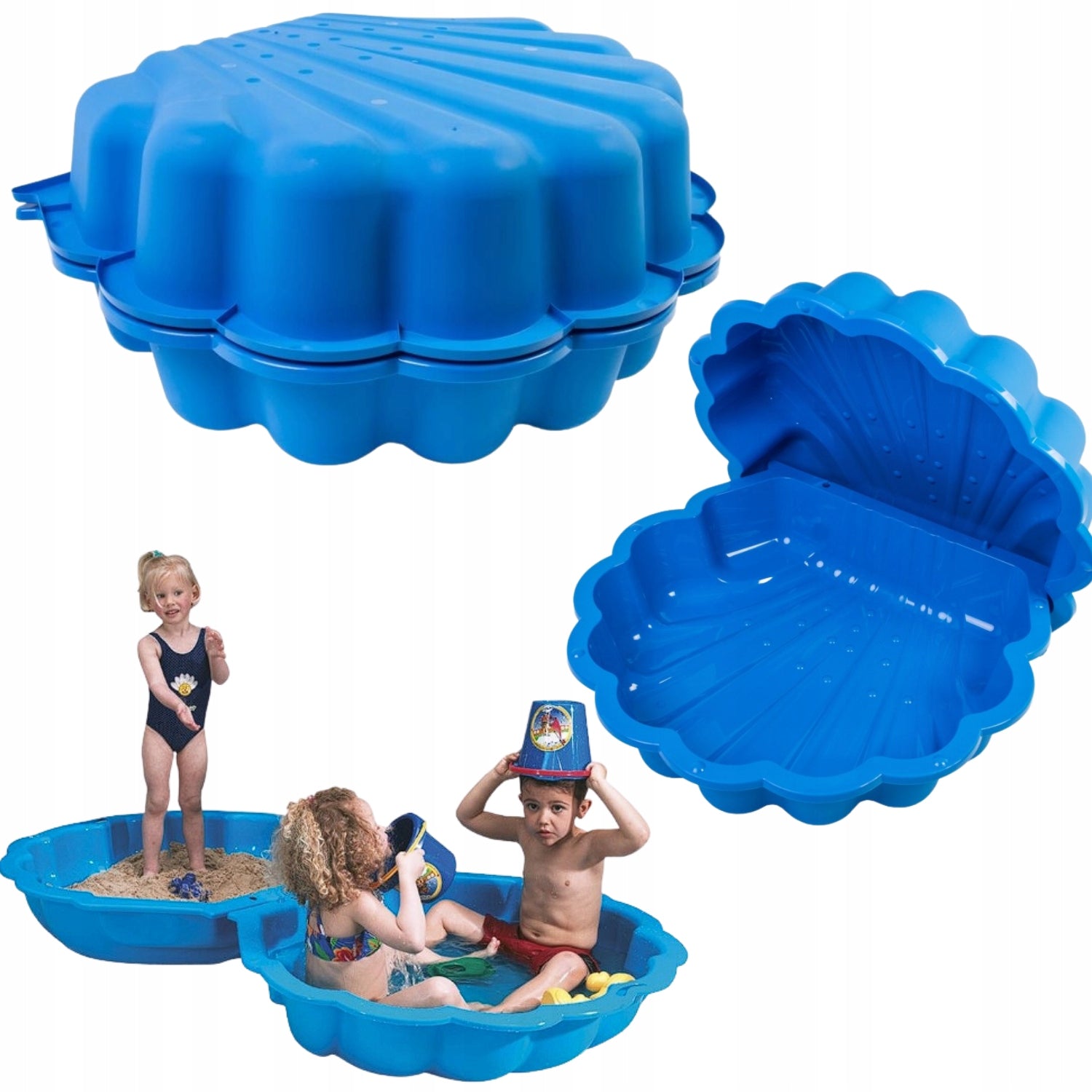 SANDBOX CLOSED FOR CHILDREN PLASTIC SHELL POOL COVER FOR BALCONY