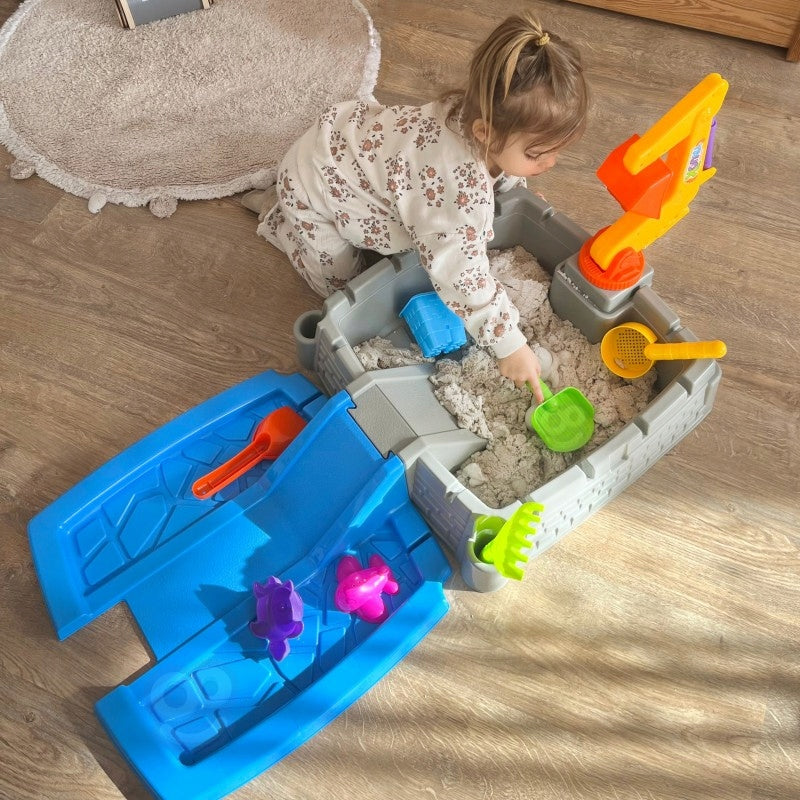SANDBOX CLOSED WITH LID EXCAVATOR CAR BUCKET PORTABLE WOOPIE Manufacturer code 52241