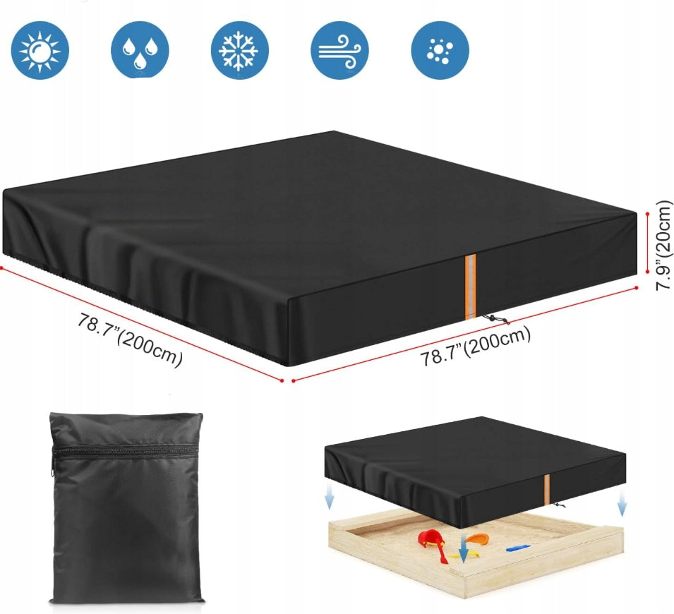SANDBOX COVER 200x200 TARPAULIN COVER + BAG Packaging status original