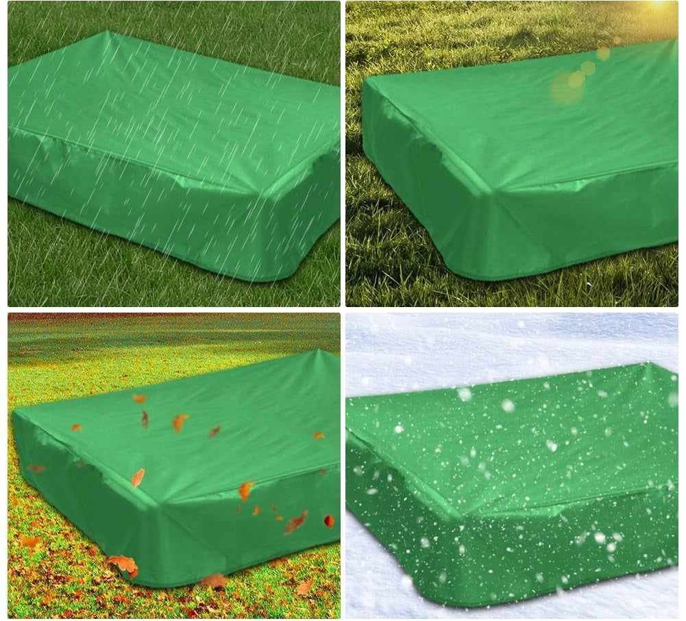 SANDBOX COVER WATERPROOF 120x120 PROTECTIVE TARPAULIN LARGE STRONG Manufacturer no brand