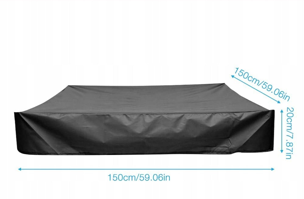 SANDBOX COVER WATERPROOF TARPAULIN COVER OXFORD FABRIC 150x150 Manufacturer code POKROWIEC NA PIASKOWNICĘ WODOODPORNY