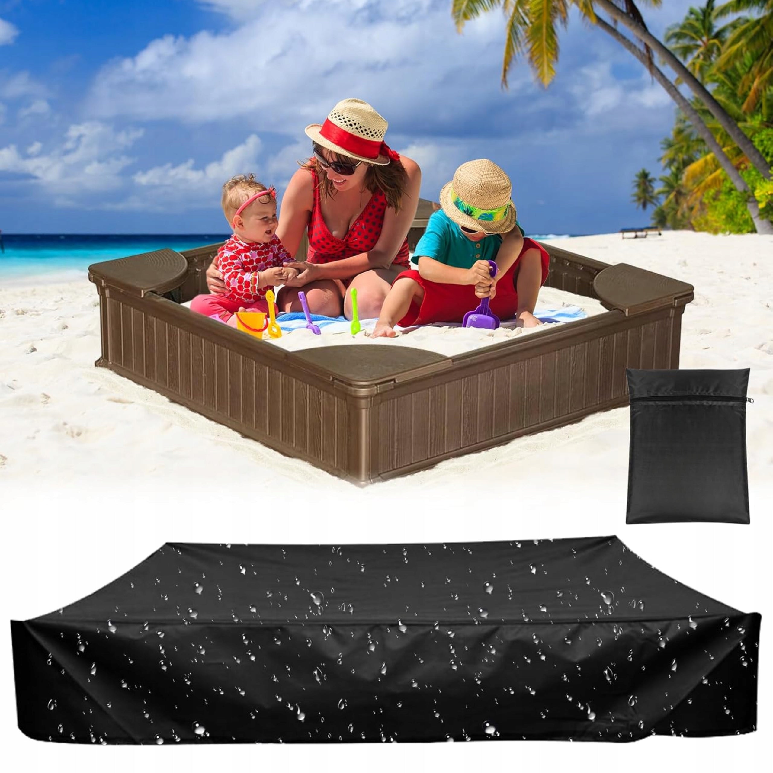 SANDBOX COVER WATERPROOF TARPAULIN COVER OXFORD FABRIC 200x200