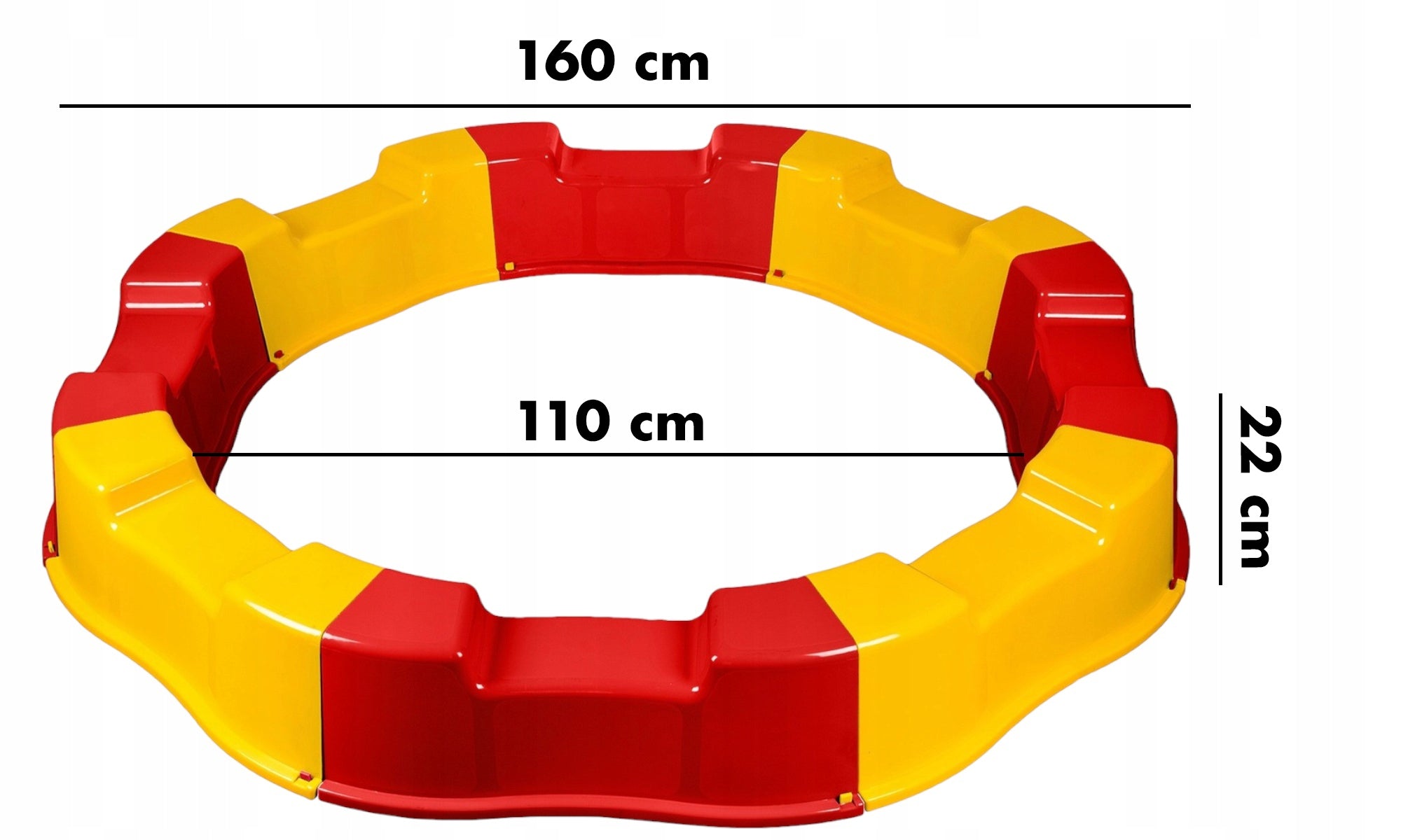 SANDBOX FOR CHILDREN 160CM PLASTIC LARGE + SAND TOYS - SET Kind plastic