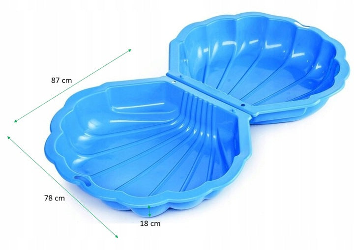 SANDBOX GARDEN SHELL 2IN1 POOL CLOSED DOUBLE BLUE Brand SandTropic