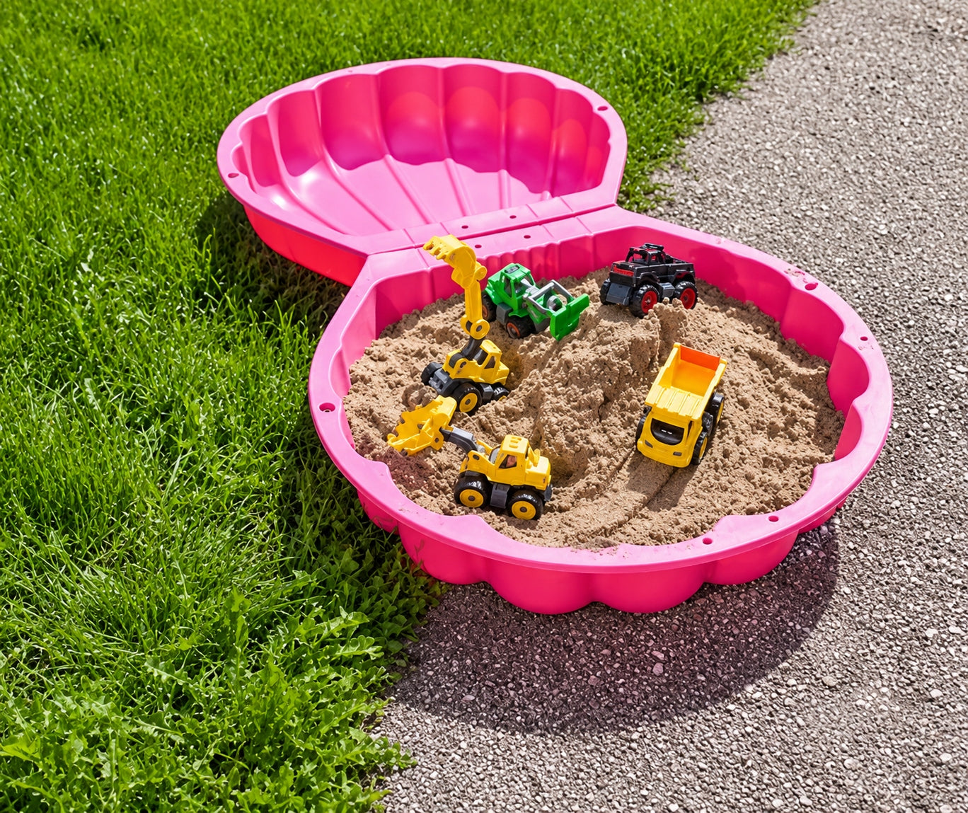 SANDBOX GARDEN SHELL 2IN1 POOL CLOSED DOUBLE PINK 2 SHELLS Manufacturer code 5908069639016 - 55