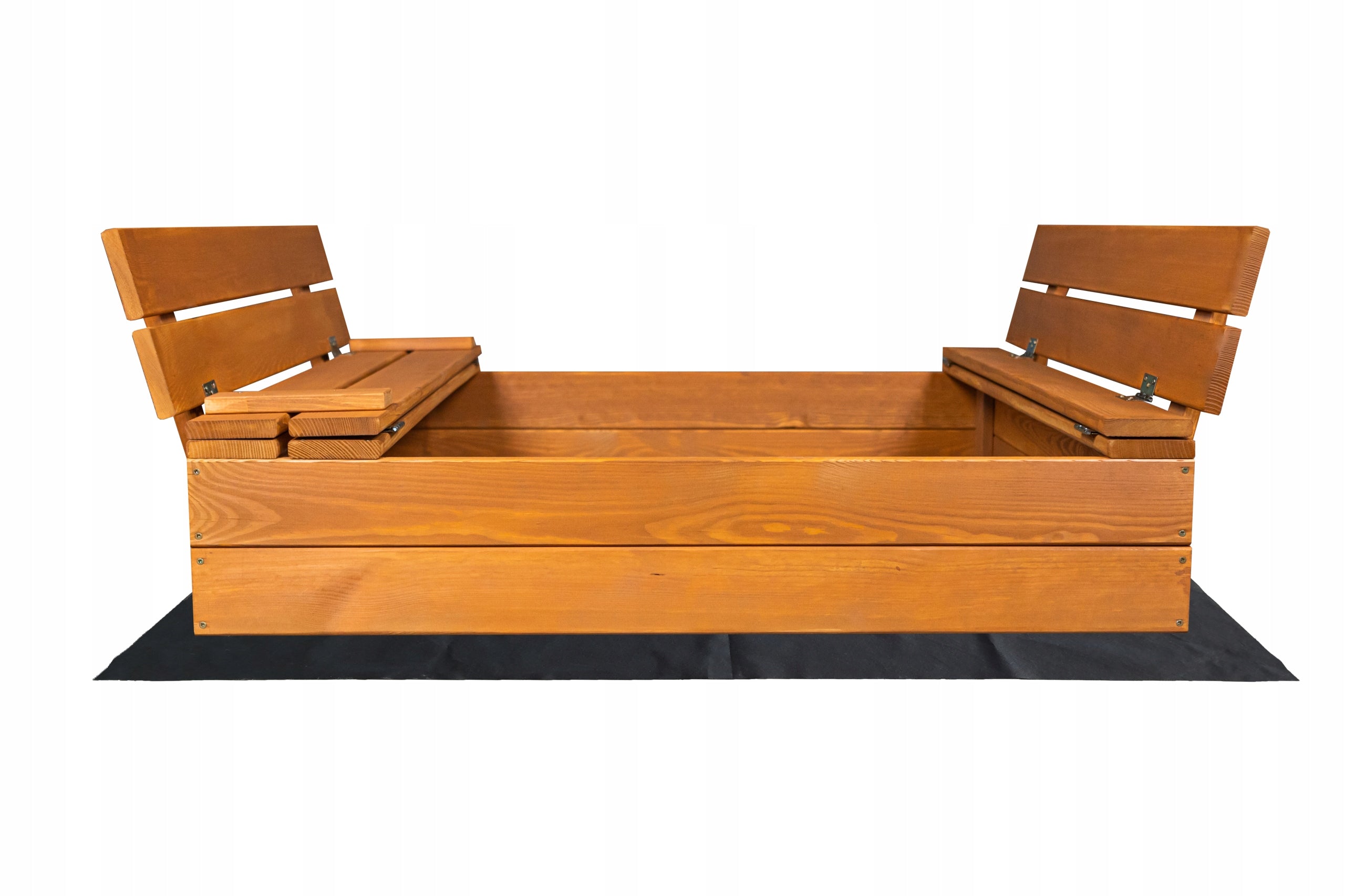 SANDBOX IMPREGNATED WOODEN CLOSED WITH BENCHES 100x100cm + FREEBIES! Brand SunWood