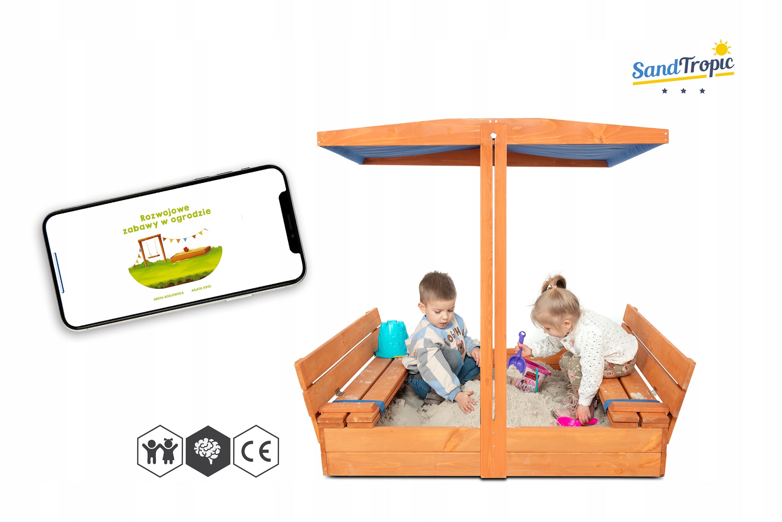 SANDBOX VISOR IMPREGNATED WOODEN 120 cm VIDEO 3D CE Certificate Kind wooden