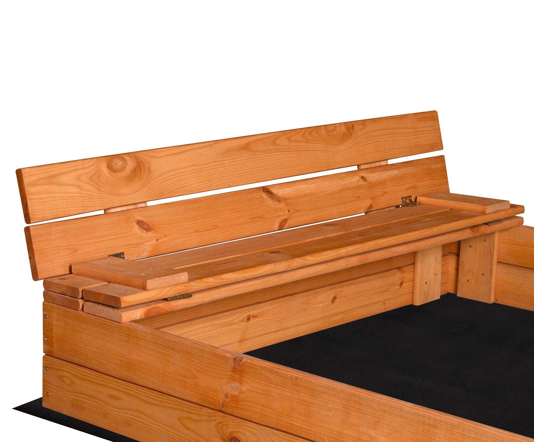 SANDBOX WITH BENCHES CLOSED 120x120 WOODEN IMPREGNATED Brand no brand