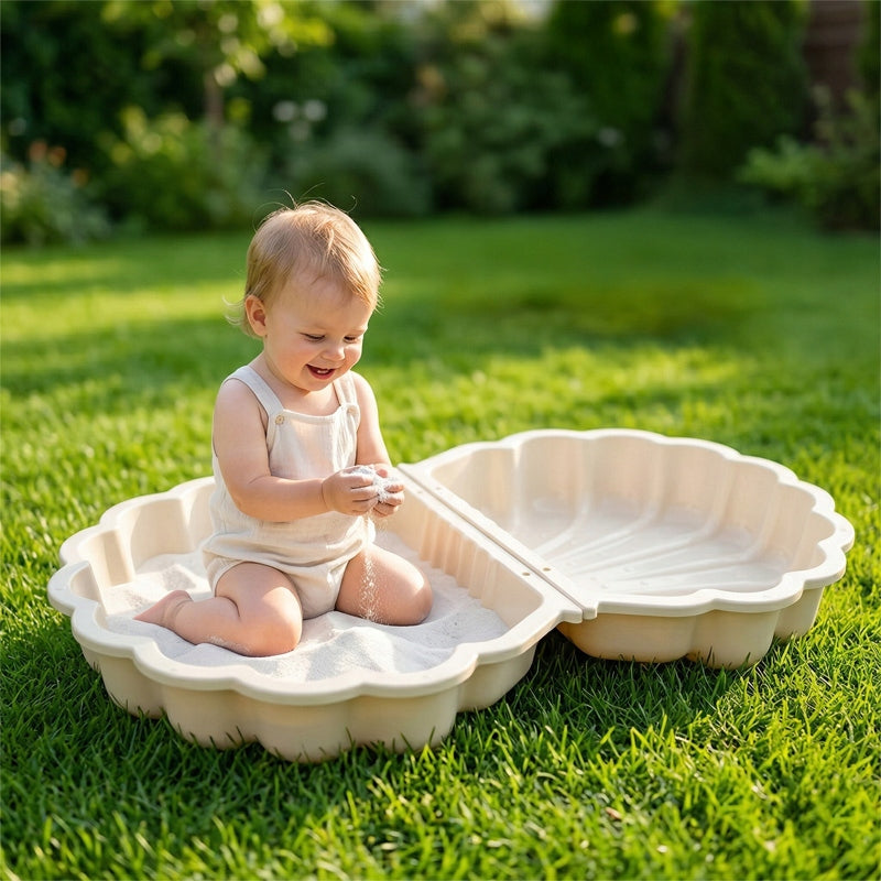 SANDBOX WITH GARDEN LID CLOSED LARGE SET 2in1 SWIMMING POOL SHELL Manufacturer code T00784