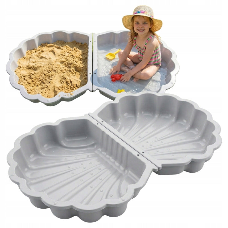 SANDBOX WITH GARDEN LID CLOSED LARGE SET 2in1 SWIMMING POOL SHELL