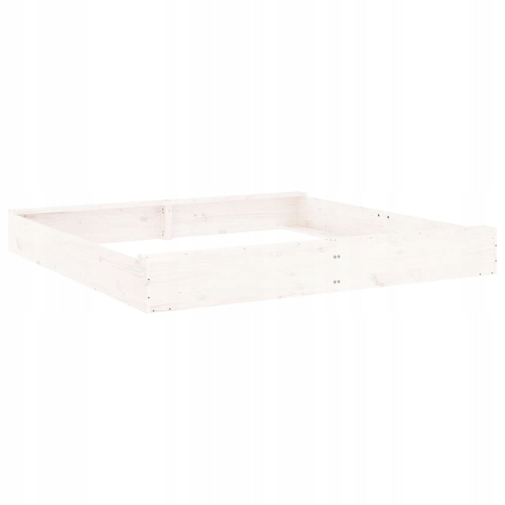 SANDBOX WITH SEATS WHITE SQUARE PINE WOOD Manufacturer code 825031