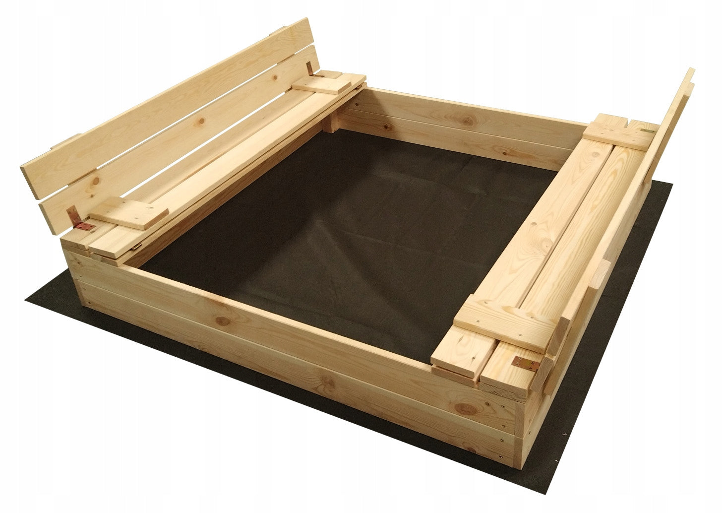 SANDBOX WOODEN CLOSED BENCHES 120cm Brand Prosbud