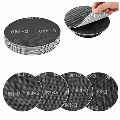 SANDING GRATES 225MM VELCRO SET OF 20 PCS PROFESSIONAL SANDPAPER