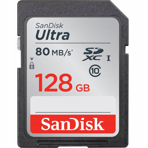 SANDISK 128GB SD SDXC Class 10 ULTRA 80MB/s UHS-1